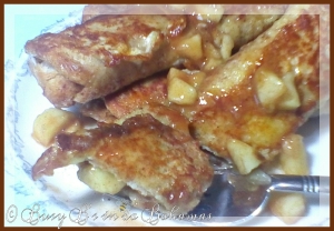 Delicious French Toast Rolled Up and Filled with Apple-Cinnamon filling. Tastes just like Apple Pie out the oven, but just for breakfast instead.