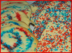 Red, White & Blue Sparkle Cookies